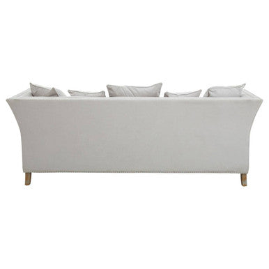 3 Seater Grey Fabric Sofa | Sutton