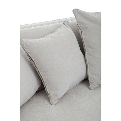 3 Seater Grey Fabric Sofa | Sutton