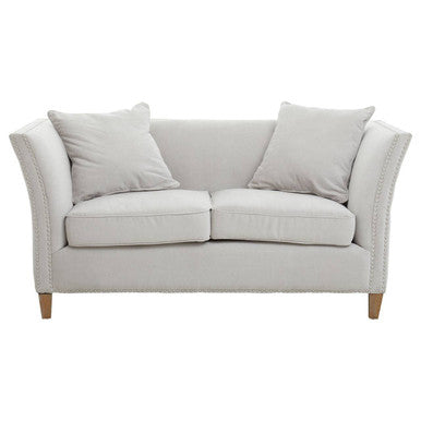 2 Seater Grey Fabric Sofa | Sutton