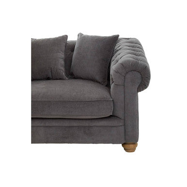 Spencer Grey Fabric 3 Seater Sofa