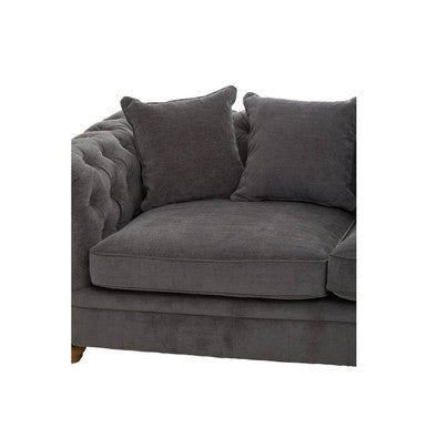 Spencer Grey Fabric 3 Seater Sofa