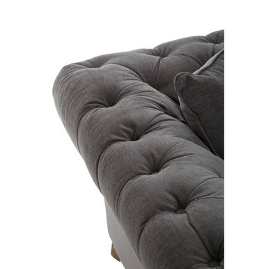 Spencer Grey Fabric 3 Seater Sofa