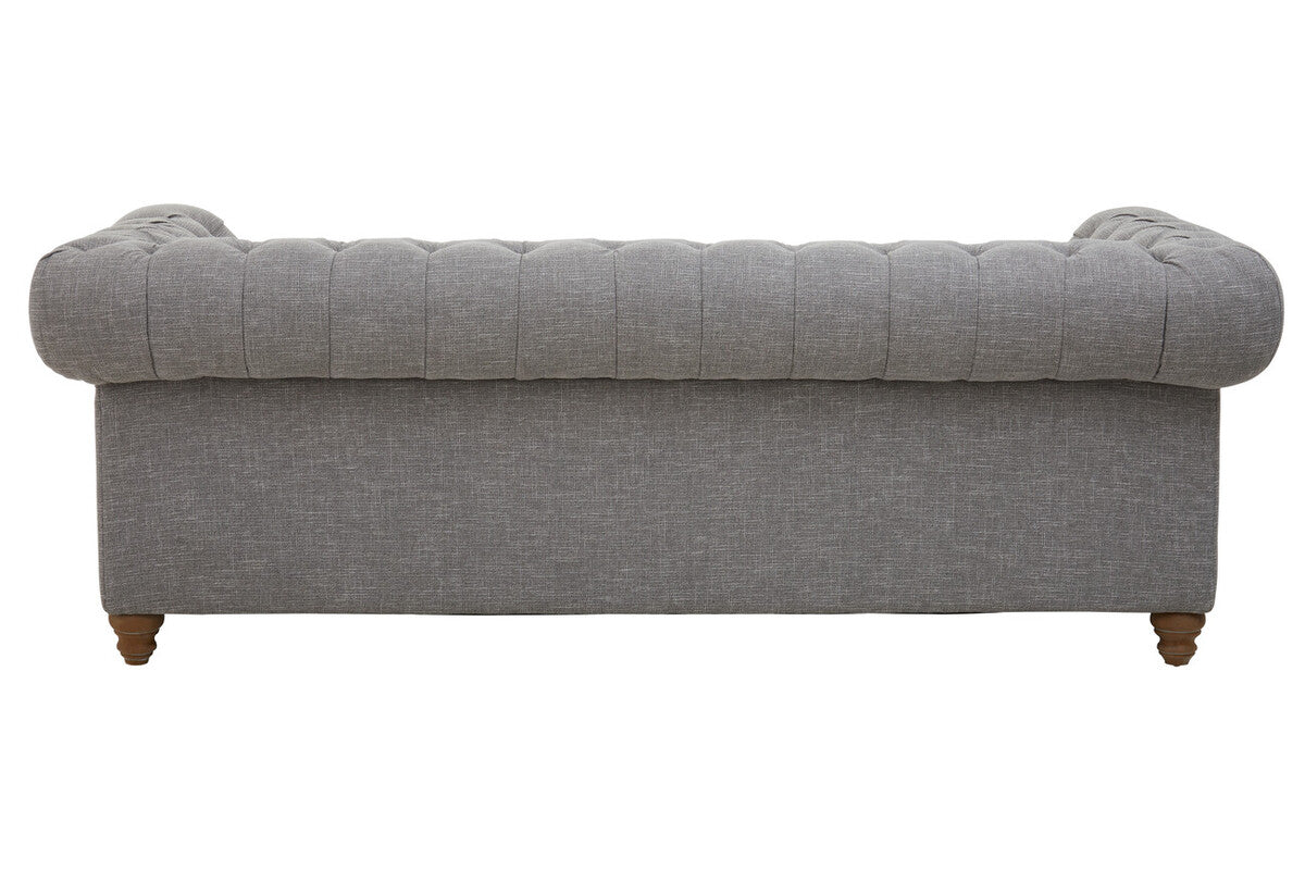 3 Seater Grey Linen Sofa | Stella