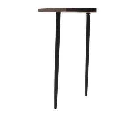 Simbolo Bronze Finish Asymmetric Side Table