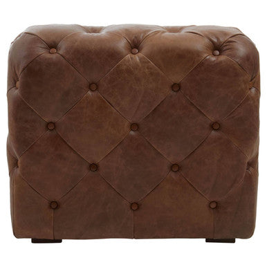 Hoxton Brown Leather Modern Chesterfield Modular Sofa Chair