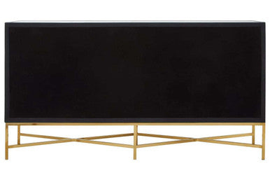 Cadiz Grey Shagreen Effect 4 Door Sideboard