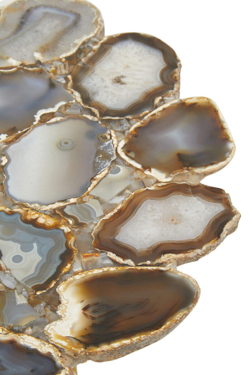 Jaipur Agate and Gold Finish Side Table