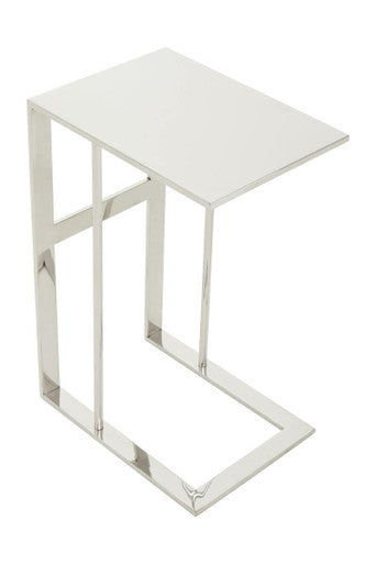 Oria Silver Finish Side Table