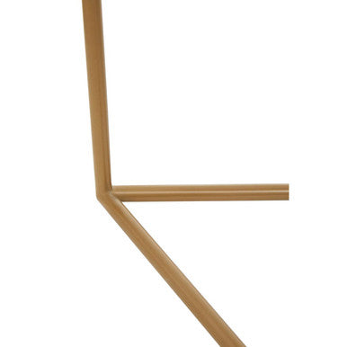 Set of 3 Black Marble Triangular Nesting Tables with Matte Gold Metal Frames | Varana