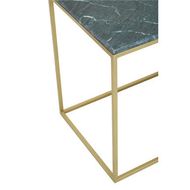 Nirav Green and White Marble Console Table