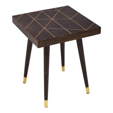 Naro Dark Finish Mango Wood Side Table