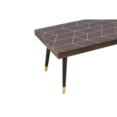 Naro Dark Finish Mango Wood Coffee Table
