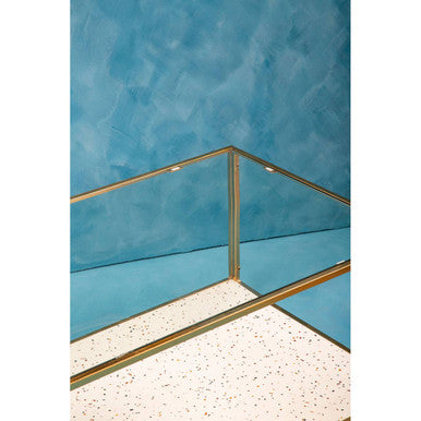 Novi White Terrazzo Effect and Gold Finish Coffee Table