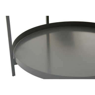 Korba Grey and Matt Gold Finish 2 Tier Coffee Table