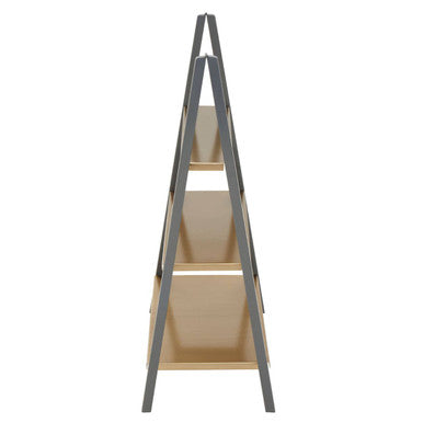 Korba Grey and Matt Gold Finish 3 Tier Shelf Unit