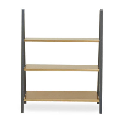 Korba Grey and Matt Gold Finish 3 Tier Shelf Unit