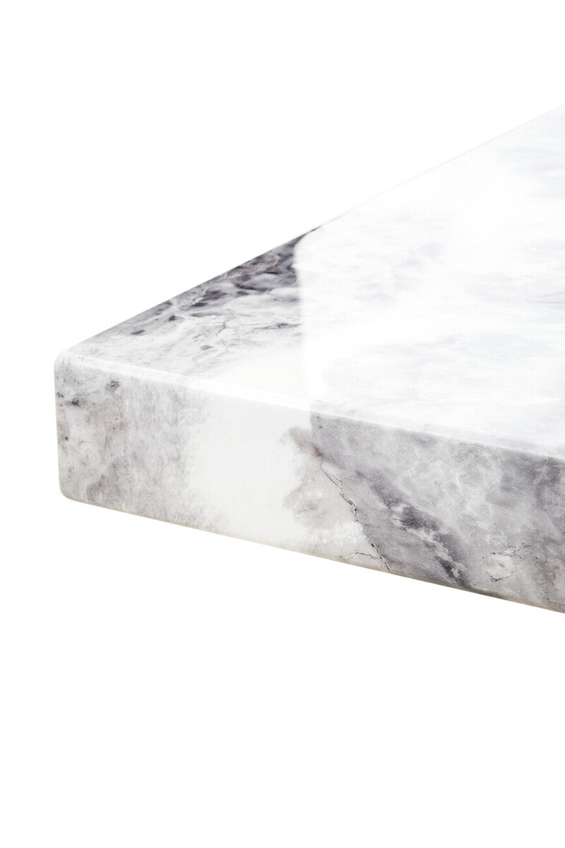 Saronno Grey Marble Side Table