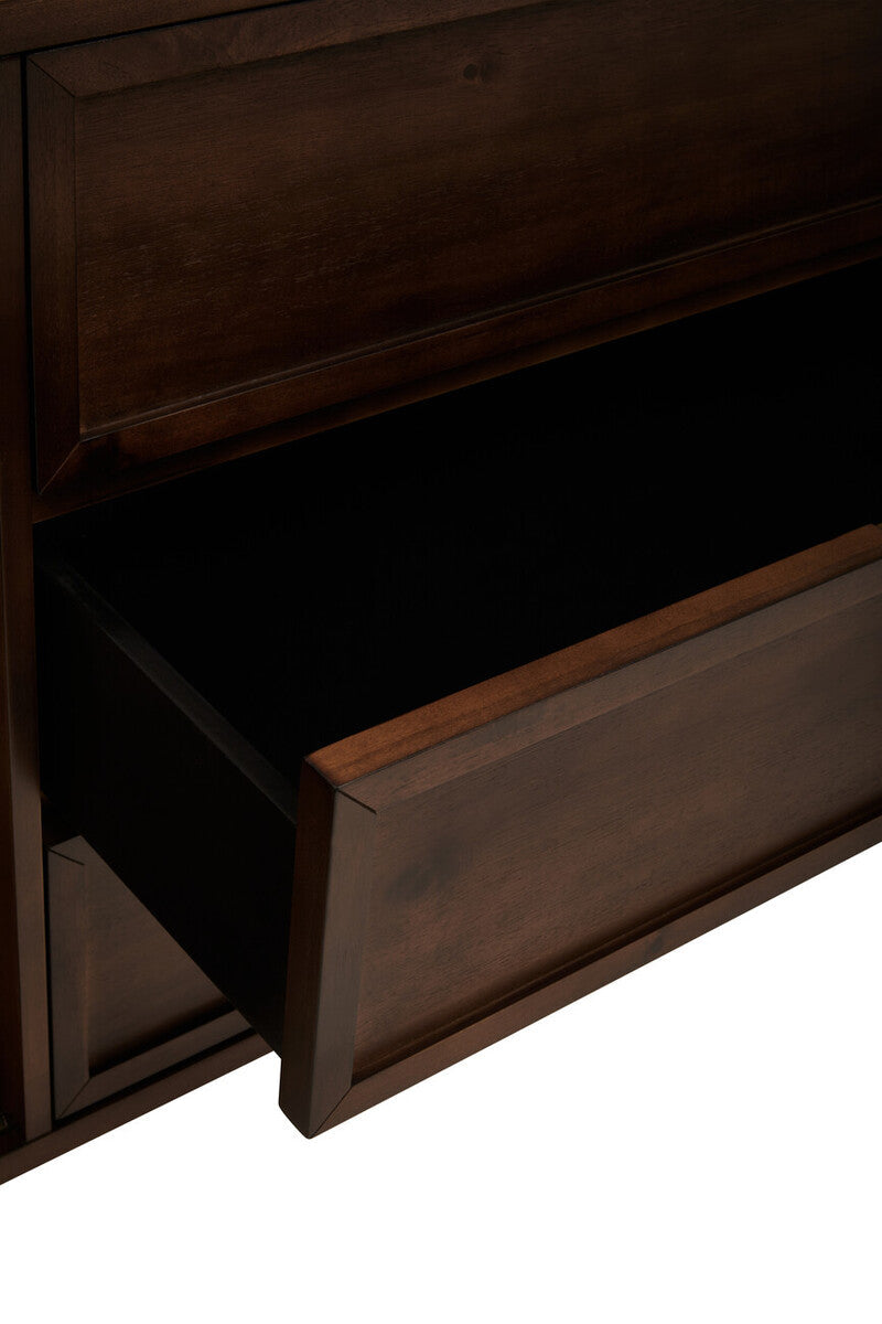 Brando Acacia Veneer Sideboard with Antique Brass Finish Legs