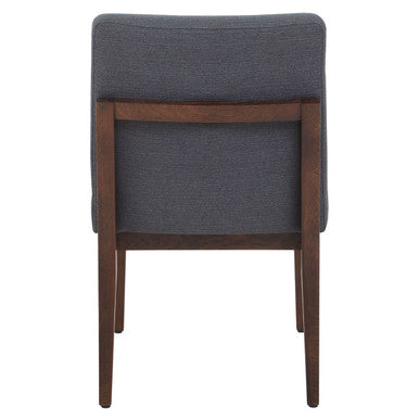 Brando Charcoal Grey Fabric Dining Chair with Oak Wood Legs