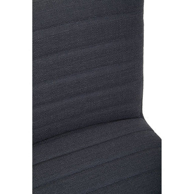 Brando Charcoal Grey Fabric Dining Chair with Oak Wood Legs