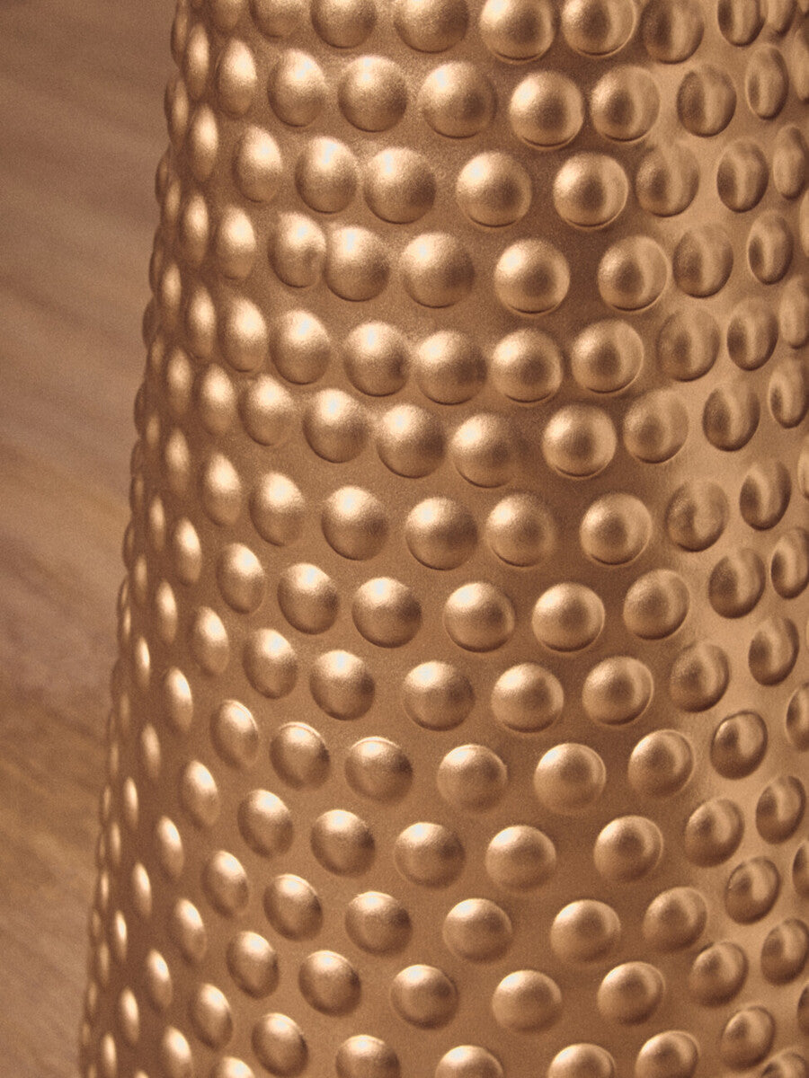 Amira White and Gold Finish Side Table
