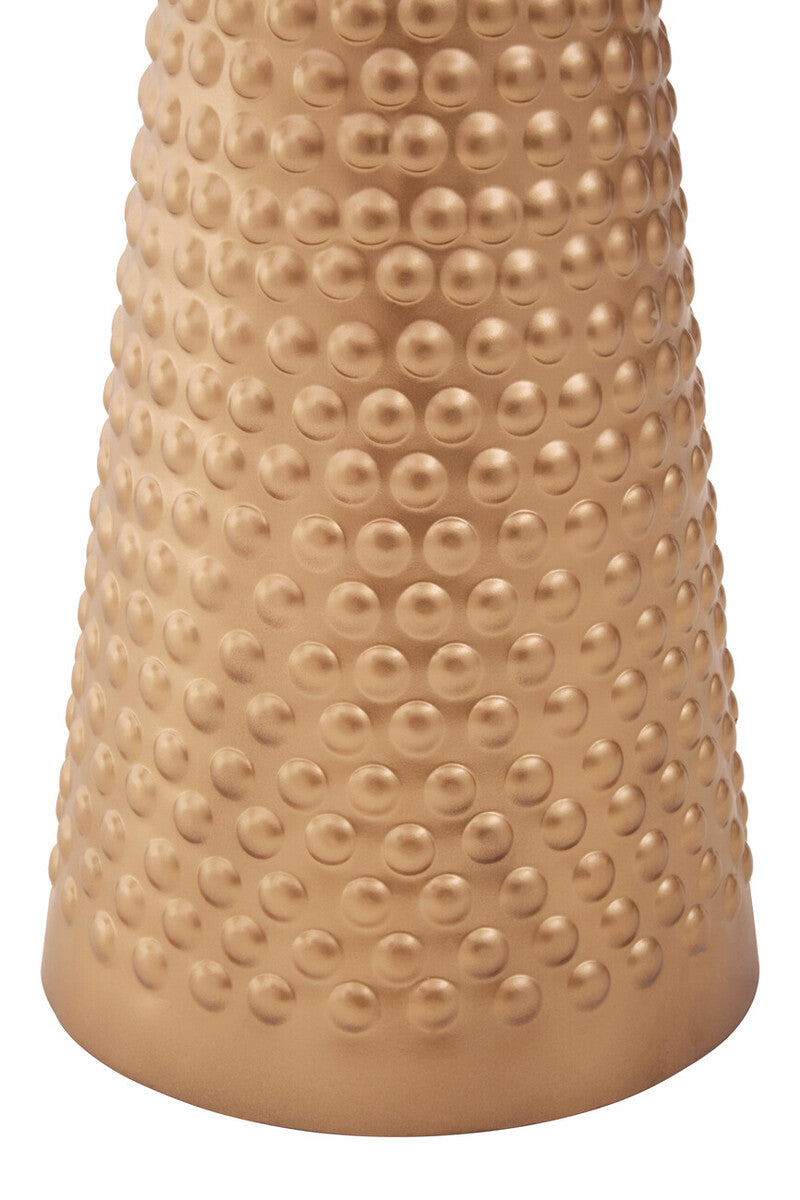 Amira White and Gold Finish Side Table
