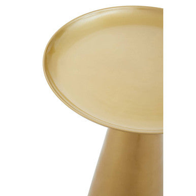 Pali Gold Finish Round Side Table