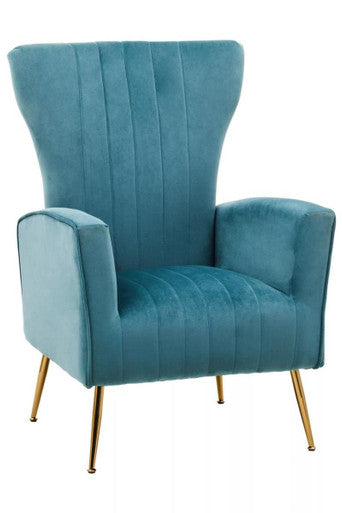 Zamora Green Velvet Accent Chair