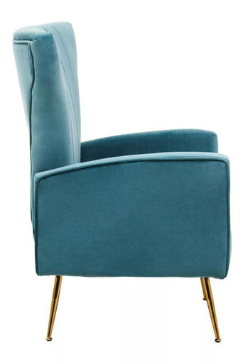 Zamora Green Velvet Accent Chair