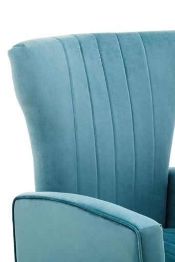 Zamora Green Velvet Accent Chair