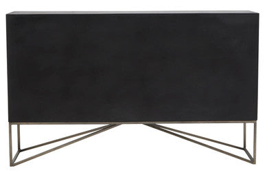 Solana Grey Wash Carved Mango Wood 2 Door and 3 Drawer Sideboard
