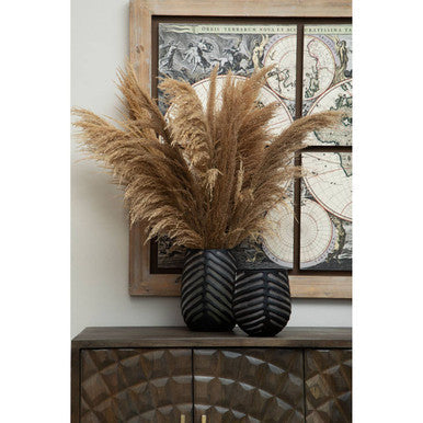 Sipari Dark Mango Wood Carved Sideboard