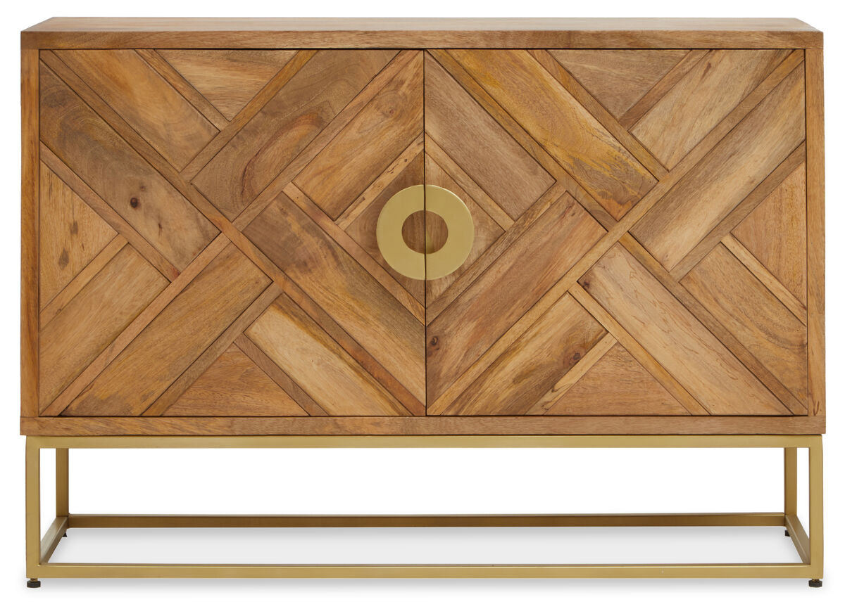Sedea Natural Mango Wood 2 Door Sideboard