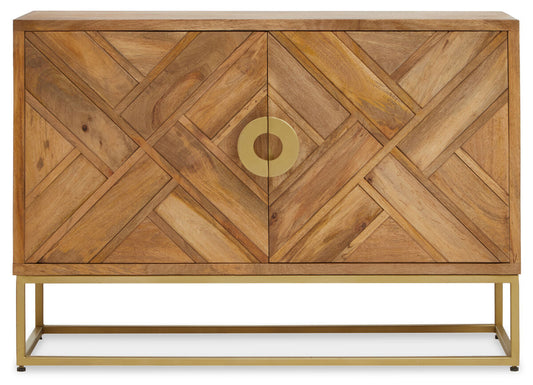 Natural Mango Wood 2 Door Sideboard
