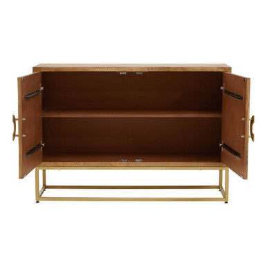 Sedea Natural Mango Wood 2 Door Sideboard