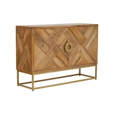 Sedea Natural Mango Wood 2 Door Sideboard