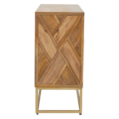 Sedea Natural Mango Wood 2 Door Sideboard
