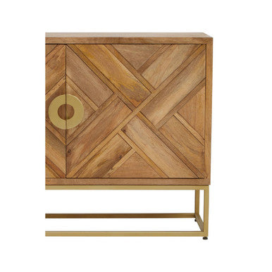 Sedea Natural Mango Wood 2 Door Sideboard