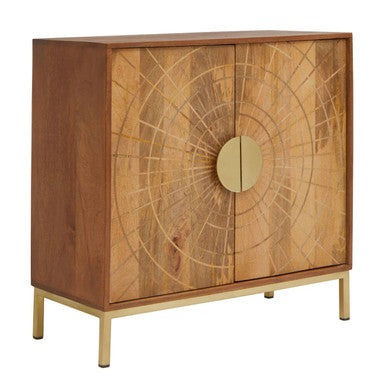 Sona Natural Mango Wood 2 Door Sideboard