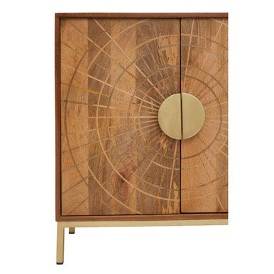 Sona Natural Mango Wood 2 Door Sideboard