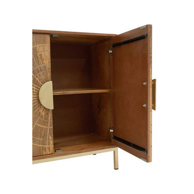 Sona Natural Mango Wood 2 Door Sideboard
