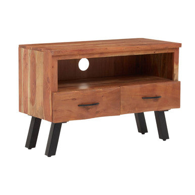 Nashik Natural Acacia Wood Small Media Unit