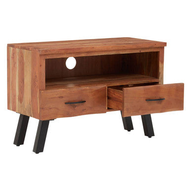 Nashik Natural Acacia Wood Small Media Unit