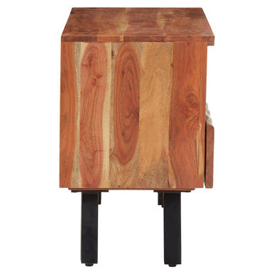 Nashik Natural Acacia Wood Small Media Unit