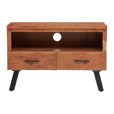 Nashik Natural Acacia Wood Small Media Unit
