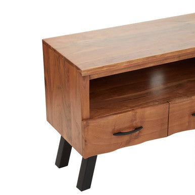 Nashik Natural Acacia Wood Small Media Unit