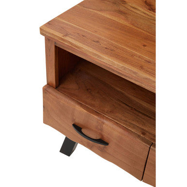 Nashik Natural Acacia Wood Small Media Unit