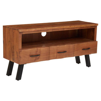 Nashik Natural Acacia Wood Large Media Unit
