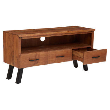 Nashik Natural Acacia Wood Large Media Unit