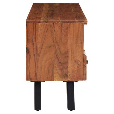 Nashik Natural Acacia Wood Large Media Unit